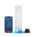 Sticla de apa smart HidrateSpark PRO 2, Capac cu pai, Monitorizare consum lichide, Izolatie dubla din otel inoxidabil, Iluminare LED, Incarcare USB-C, 621ml, Alb 3 - lerato.ro