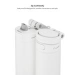 Sticla de apa smart HidrateSpark PRO 2, Capac cu pai, Monitorizare consum lichide, Izolatie dubla din otel inoxidabil, Iluminare LED, Incarcare USB-C, 621ml, Alb 7 - lerato.ro