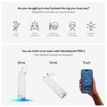 Sticla de apa smart HidrateSpark PRO 2, Capac cu pai, Monitorizare consum lichide, Izolatie dubla din otel inoxidabil, Iluminare LED, Incarcare USB-C, 621ml, Alb 8 - lerato.ro