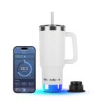 Termos smart HidrateSpark PRO 2 Tumbler, Monitorizare consum lichide, Izolatie dubla din inox oxidabil, Iluminare LED, Incarcare USB-C, 887ml, Alb 3 - lerato.ro
