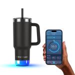 Termos smart HidrateSpark PRO 2 Tumbler, Monitorizare consum lichide, Izolatie dubla din inox oxidabil, Iluminare LED, Incarcare USB-C, 887ml, Negru 4 - lerato.ro