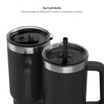 Termos smart HidrateSpark PRO 2 Tumbler, Monitorizare consum lichide, Izolatie dubla din inox oxidabil, Iluminare LED, Incarcare USB-C, 887ml, Negru 7 - lerato.ro