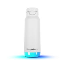 Sticla de apa smart HidrateSpark PRO 2, Monitorizare consum lichide, Izolatie dubla din otel inoxidabil, Iluminare LED, Incarcare USB-C, 946ml, Alb