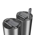 Termos smart HidrateSpark Pro Tumbler, Monitorizare consum lichide, Izolatie din inox oxidabil, Iluminare LED, Incarcare USB-C, Bluetooth, 592ml, Stainless Steel 5 - lerato.ro