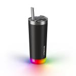Termos smart HidrateSpark Pro Tumbler, Monitorizare consum lichide, Izolatie din inox oxidabil, Iluminare LED, Incarcare USB-C, Bluetooth, 592ml, Negru 6 - lerato.ro