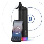 Sticla de apa smart HidrateSpark, Monitorizare consum lichide, Izolatie din otel inoxidabil, Iluminare LED, Incarcare USB-C, Blueooth, 620ml, Negru 11 - lerato.ro