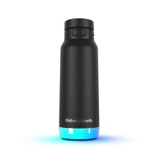 Sticla de apa smart HidrateSpark PRO 2, Capac cu pai, Monitorizare consum lichide, Izolatie dubla din otel inoxidabil, Iluminare LED, Incarcare USB-C, 946ml, Negru
