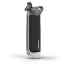 Sticla de apa smart HidrateSpark TAP, Monitorizare consum lichide, Izolatie in vid, Capac cu pai, CR2477, 710ml, Negru