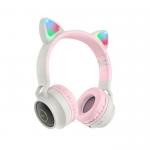 Casti wireless audio Hoco Cat Ear W27, Bluetooth 5.0, Gri 4 - lerato.ro