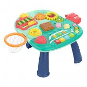 Masuta educationala interactiva 4 in 1 pentru bebelusi Huanger HE0816, Plastic, Verde