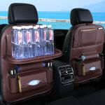 Organizator auto pentru scaun, Pliabil, Piele ecologica, Maro 10 - lerato.ro