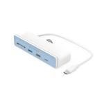 Adaptor HUB 6-in-1 Hyper HyperDrive, 1x USB-C, 2x USB-A, 1x HDMI, 1x microSD, 1x SD, 7.5W, 10Gbps, 4K / 60Hz, Alb 2 - lerato.ro