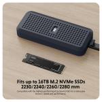 Rack extern SSD Hyper, M.2 NVMe, USB4, 40Gbps, Albastru 5 - lerato.ro