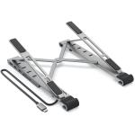 Stand universal laptop Hyper HyperDrive 7-in-1, Aluminiu, 1x USB-C PD 100W, 1x USB-C 5Gbps, 2x USB-A 5Gbps, 1x SD, 1x MicroSD, 1x HDMI, Silver 2 - lerato.ro