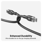 Cablu pentru incarcare si transfer de date HyperJuice, USB-C la USB-C, 240W, 480 Mbps, 1m, Negru 5 - lerato.ro