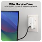 Cablu pentru incarcare si transfer de date HyperJuice, USB-C la USB-C, 240W, 480 Mbps, 2m, Negru 7 - lerato.ro