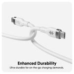 Cablu pentru incarcare si transfer de date HyperJuice, USB-C la USB-C, 240W, 480 Mbps, 2m, Alb 7 - lerato.ro