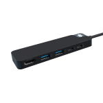 Adaptor Hub 5-in-1 Hyper HyperDrive Flex, 1x USB-C PD 100W, 1x USB-C 5 Gb/s, 2x USB-A 5 Gb/s, 1x HDMI 4k / 30Hz, Negru 4 - lerato.ro