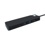Adaptor Hub 8-in-1 Hyper HyperDrive Flex, 1x USB-C PD 100W, 1x USB-C 5 Gb/s, 2x USB-A 5 Gb/s, 1x HDMI 4k / 30Hz, 1x SD, 1x MicroSD, 1x Jack 3.5mm, Negru 3 - lerato.ro