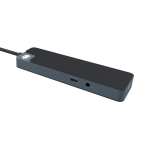 Adaptor Hub 8-in-1 Hyper HyperDrive Flex, 1x USB-C PD 100W, 1x USB-C 5 Gb/s, 2x USB-A 5 Gb/s, 1x HDMI 4k / 30Hz, 1x SD, 1x MicroSD, 1x Jack 3.5mm, Negru 4 - lerato.ro