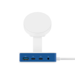 Statie de incarcare Hyper HyperDrive Flex MagCharge, Wireless Charging 7.5W, 1x USB-C 100W, 2x USB-C, 2x USB-A, 1x HDMI 4K / 60Hz, 1x SD, 1x Jack 3.5mm, Alb / Albastru 5 - lerato.ro