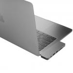 Adaptor HUB 8-in-1 Hyper HyperDrive SOLO, USB-C la 1x USB-C, 1x HDMI, 2x USB-A, 1x SD, 1x MicroSD, 1x Jack 3.5mm, 1x Conector Jack, Gri 3 - lerato.ro