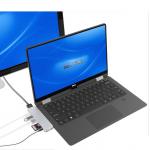 Adaptor HUB 8-in-1 Hyper HyperDrive SOLO, USB-C la 1x USB-C, 1x HDMI, 2x USB-A, 1x SD, 1x MicroSD, 1x Jack 3.5mm, 1x Conector Jack, Silver 6 - lerato.ro