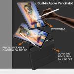 Husa Infiland Crystal compatibila cu iPad Air 4 2020 / 5 2022 Black 5 - lerato.ro