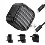 Incarcator retea INVZI GanHub, USB-C, Power Delivery 67W, Adaptoare EU/UK/AU/US si cablu USB-C 1.5m incluse, Negru 7 - lerato.ro