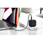 Incarcator retea INVZI GanHub, USB-C, Power Delivery 67W, Adaptoare EU/UK/AU/US si cablu USB-C 1.5m incluse, Negru 5 - lerato.ro