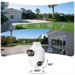 Camera de supraveghere Imilab EC6 Dual, Exterior, 2x 3K, Detectare miscare, Night Mode, Aplicatie dedicata, WiFi, IP65, Alb 5 - lerato.ro
