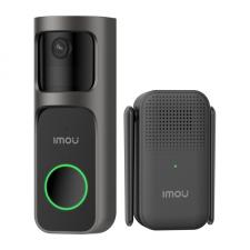 Sonerie usa IMOU 2S, 3MP, Vedere 166 grade, Detectare miscare, 5000mAh, Zoom 8x, WiFi, Gri