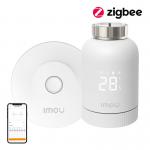 Cap Termostat Smart IMOU KIT-TRV1-EU-2 Kit, Centru de comanda si 6 adaptoare incluse, ZigBee, Alb 4 - lerato.ro