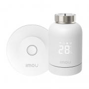 Cap Termostat Smart IMOU KIT-TRV1-EU-2 Kit, Centru de comanda si 6 adaptoare incluse, ZigBee, Alb