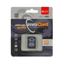 Card de memorie IMRO, MicroSD, 8GB, clasa 10 UHS, cu adaptor SD, Negru