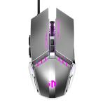 Mouse gaming Inphic PW2 cu fir, RGB, 4800 DPI, 6 Butoane, Lungime cablu 1.5m, Silver 2 - lerato.ro