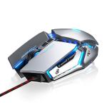 Mouse gaming Inphic PW2 cu fir, RGB, 4800 DPI, 6 Butoane, Lungime cablu 1.5m, Silver 4 - lerato.ro