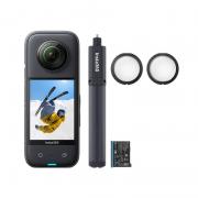 Camera video sport Insta360 X3 All-Purpose Kit, 4K, 72MP, 1800 mAh, USB-C, Negru
