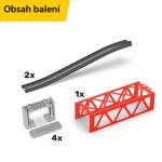 Set acceorii Intelino Bridge Kit pentru construire traseu trenulet inteligent, 2 sine rampa, 4 turnuri, 1x pod pliabil, Multicolor 6 - lerato.ro