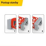 Set acceorii Intelino Bridge Kit pentru construire traseu trenulet inteligent, 2 sine rampa, 4 turnuri, 1x pod pliabil, Multicolor 8 - lerato.ro