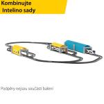 Set acceorii Intelino Support Station & Tunnel pentru construire traseu trenulet inteligent, 2 statii tren, 2 tuneluri pliabile, Albastru / Galben 7 - lerato.ro