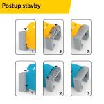 Set acceorii Intelino Support Station & Tunnel pentru construire traseu trenulet inteligent, 2 statii tren, 2 tuneluri pliabile, Albastru / Galben 8 - lerato.ro