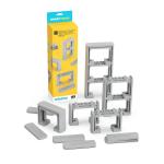 Set acceorii Intelino Support Tower Pack pentru construire traseu trenulet inteligent, 8 turnuri, 8 capace, Gri 2 - lerato.ro