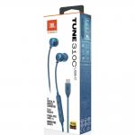Casti in-ear cu fir JBL Tune 310C, Control pe fir, USB-C, Albastru 8 - lerato.ro