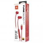 Casti in-ear cu fir JBL Tune 310C, Control pe fir, USB-C, Rosu 8 - lerato.ro