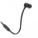 Casti in-ear cu fir JBL Tune 110, Control pe fir, Jack 3.5mm, Lungime cablu 1.2m, Negru 6 - lerato.ro