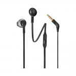 Casti in-ear cu fir JBL Tune T205, Control pe fir, Jack 3.5mm, Negru 2 - lerato.ro