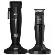 Set 2 in 1 JRL Onyx Clipper si Onyx Trimmer, Aparat de tuns + trimmer, Set accesorii inclus, Negru