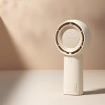 Ventilator portabil Jisulife Life5 Plus, 6W, 4000 mAh, Flux aer 4.5 m/s, 5 viteze, USB-C, Bej 6 - lerato.ro