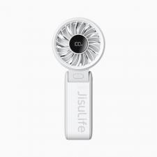 Ventilator portabil Jisulife Life7, 5W, 3600 mAh, Flux aer 5.1 m/s, 5 viteze, Autonomie maxima 13h, USB-C, Gri